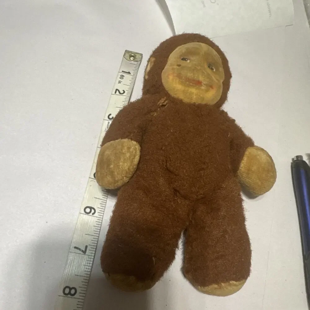 Knickerbocker‎ Toys Monkey Kuddles Small Brown Plush Toy Vintage Collectible